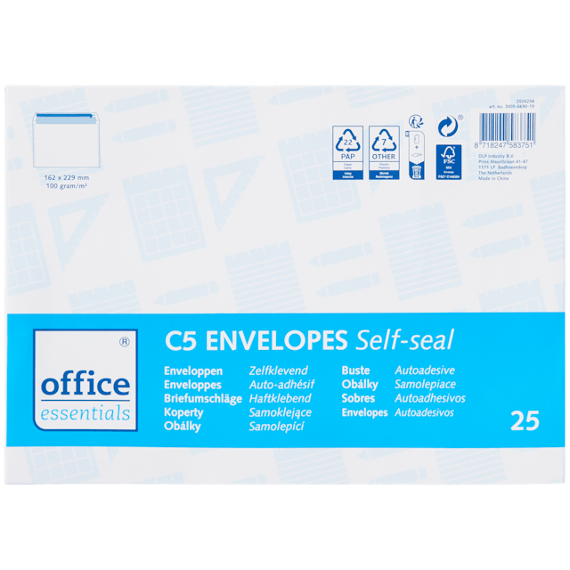 Teken Om toestemming te geven Integreren Office Essentials enveloppen C5 | Action.com