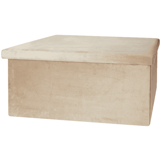 Teddy of velvet opbergpoef XL