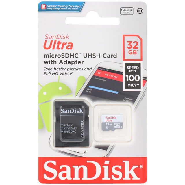 lexicon schuintrekken Aanleg SanDisk Ultra Micro SDHC-kaart | Action.com