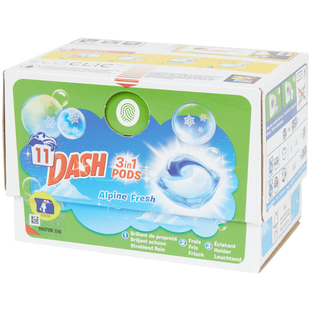 Dash - Détergent liquide - Alpine Fresh - 2 x 2, 75 L (100 lavages)
