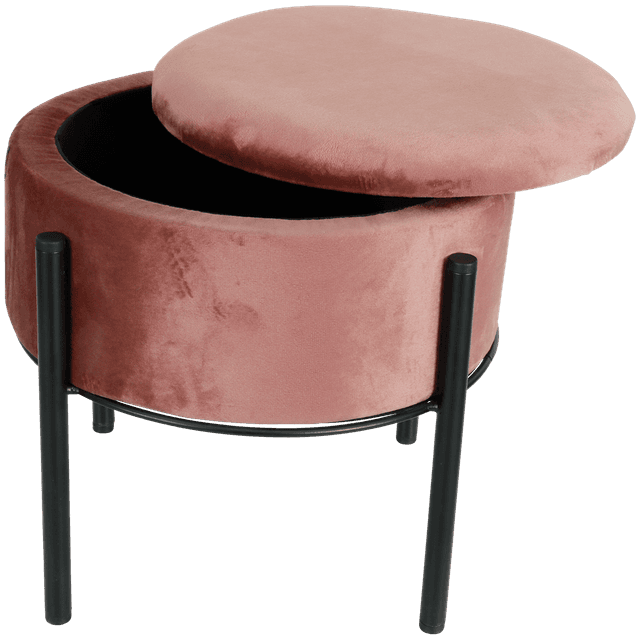 Home Accents velvet opbergpoef