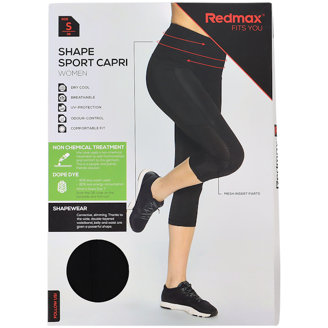 Leggings sportivi shaping capri Redmax