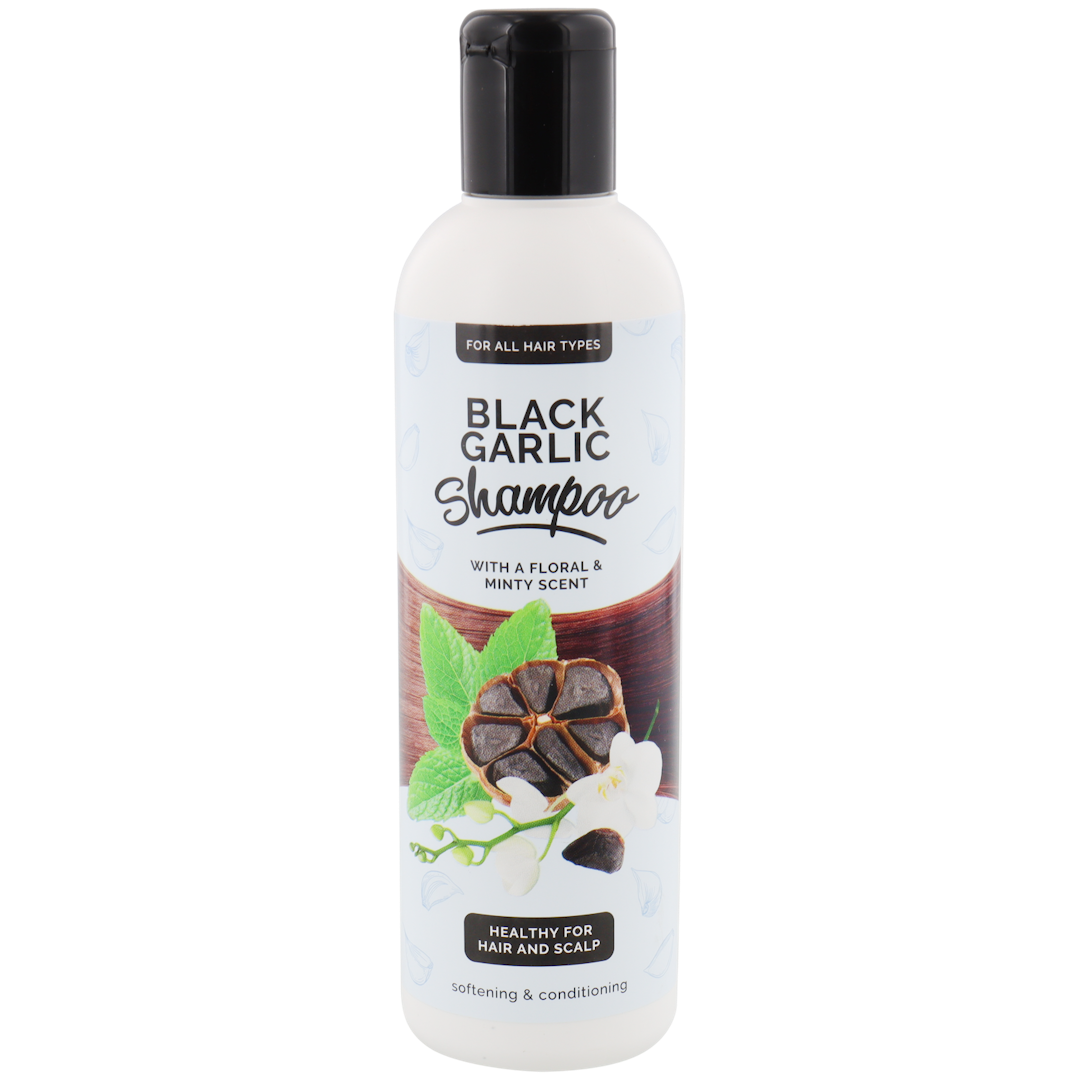 Zwarte knoflook shampoo