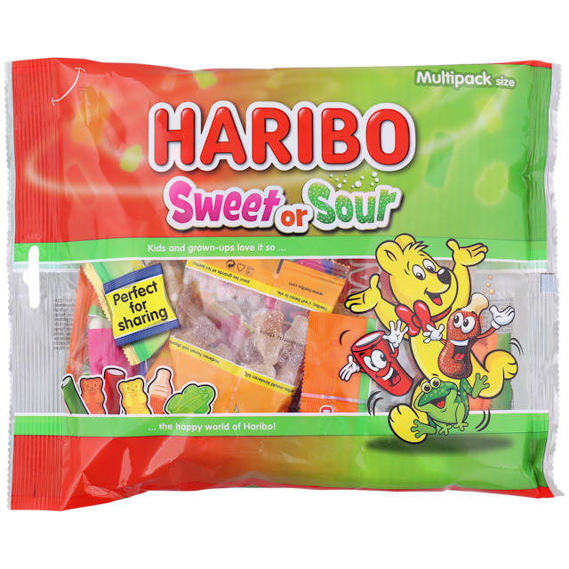 Surtido de golosinas Haribo Sweet o Sour