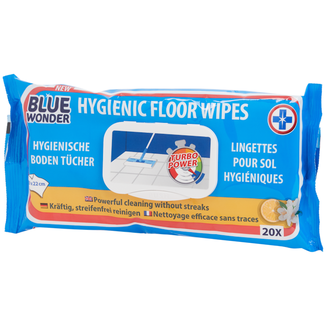 Hygienické utierky na dlážku Blue Wonder