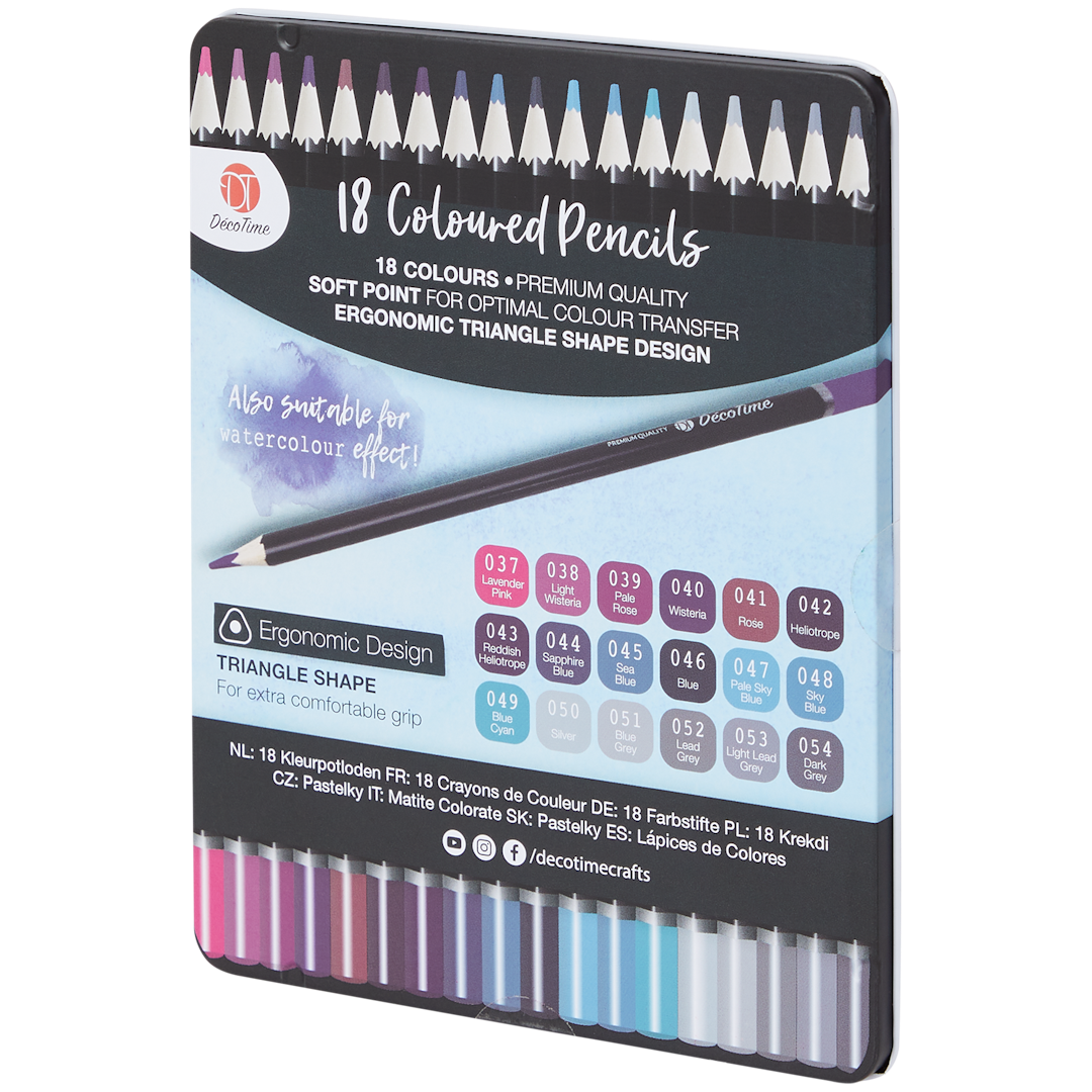 Crayons de couleur dans boîte DécoTime
