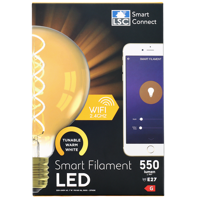Chytrá LED žárovka s vláknem LSC Smart Connect