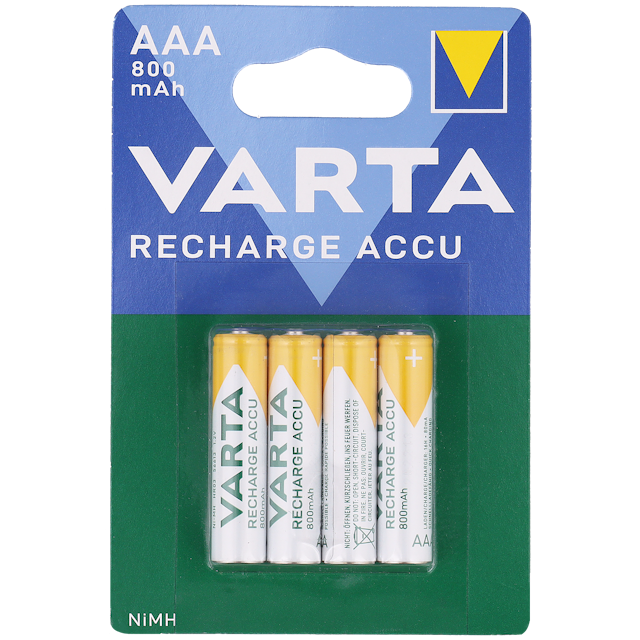 Pilas recargables AAA Varta