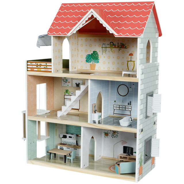 Drewniany domek dla lalek Mini Matters