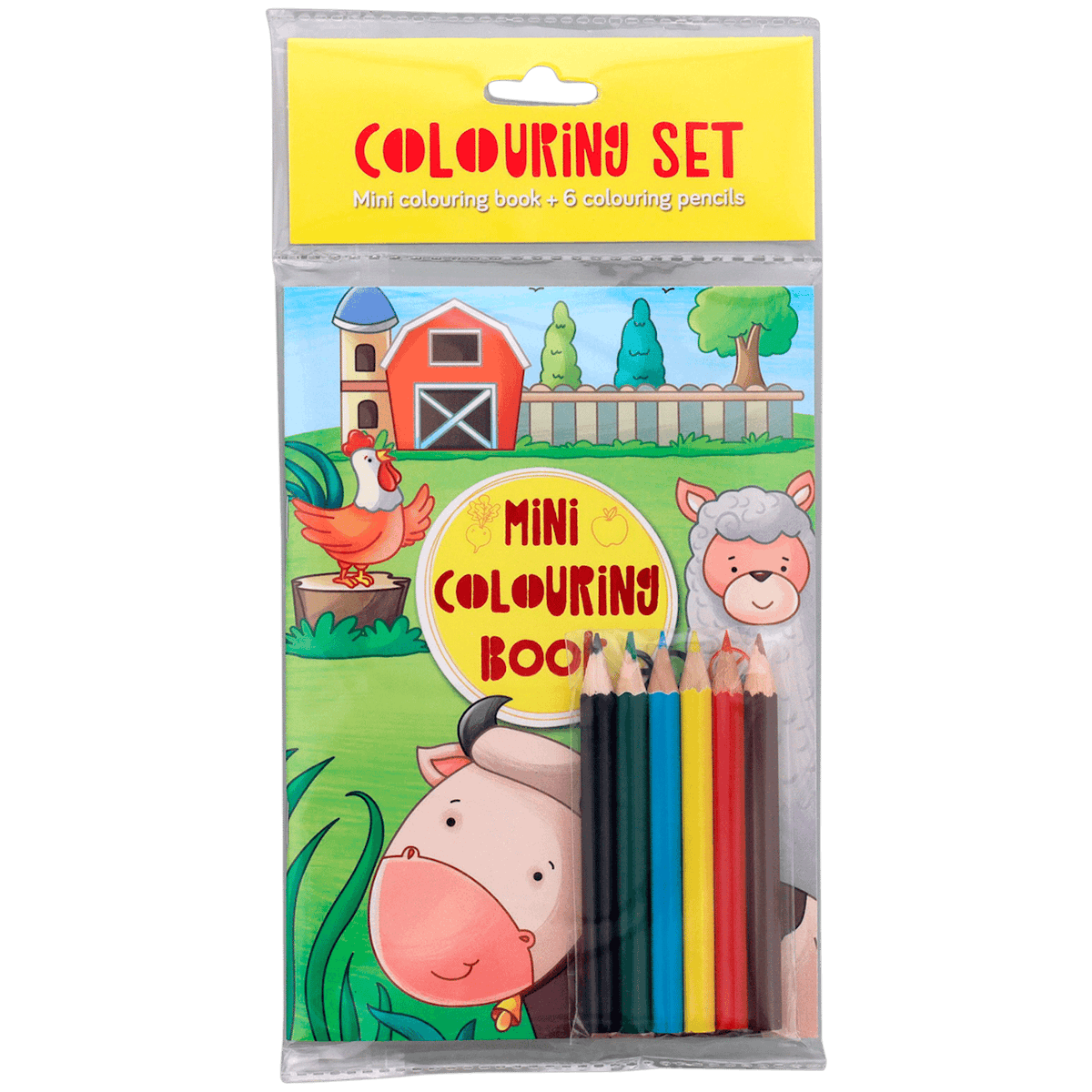 Mini kleurboek met potloden