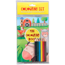 Mini-livre de coloriage avec crayons