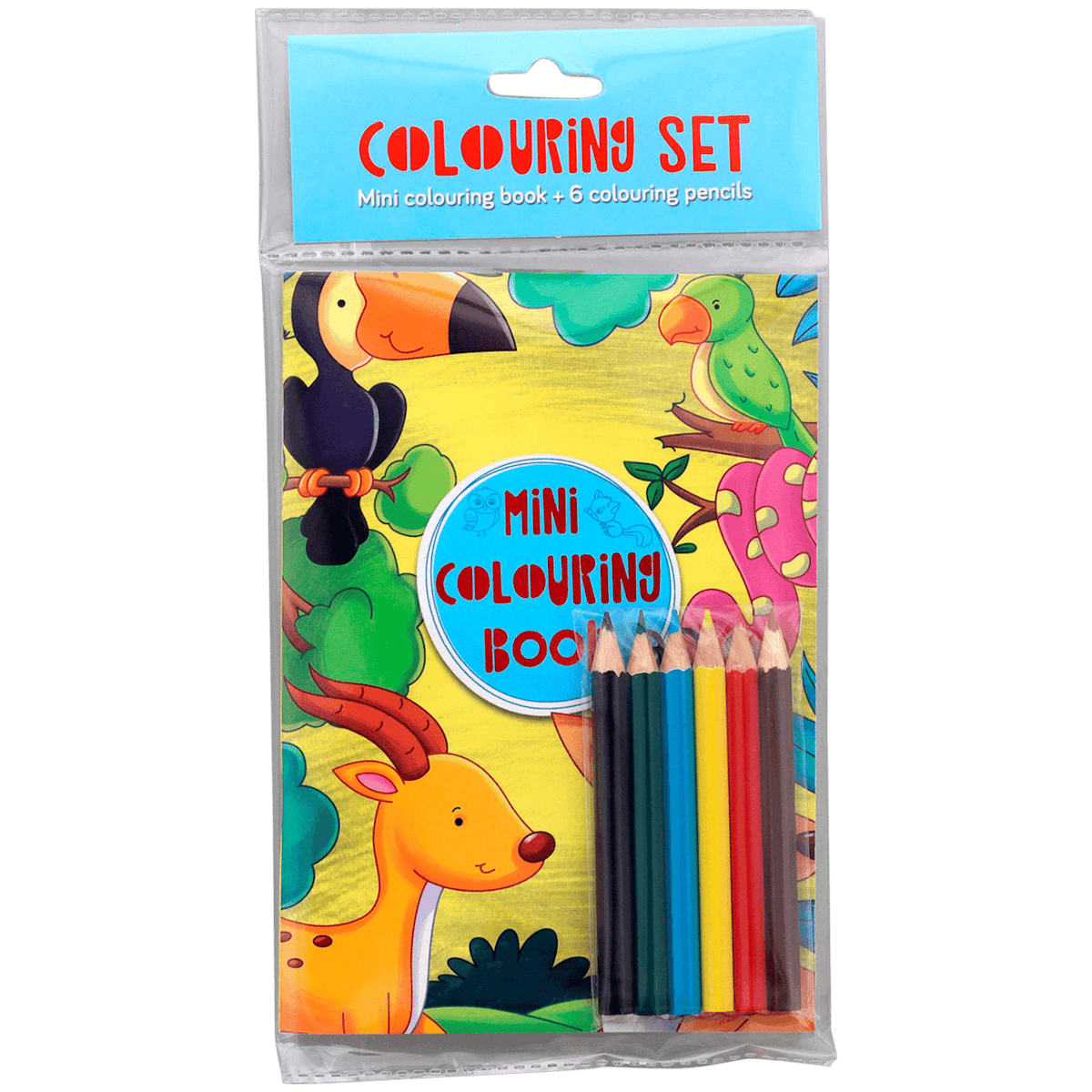 Mini-livre de coloriage avec crayons
