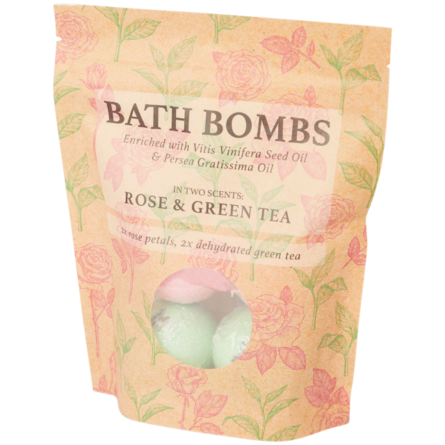 Bombes de bain Rose & Green Tea