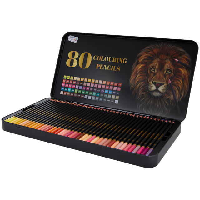 Crayons de couleur dans un étui Craft Sensations