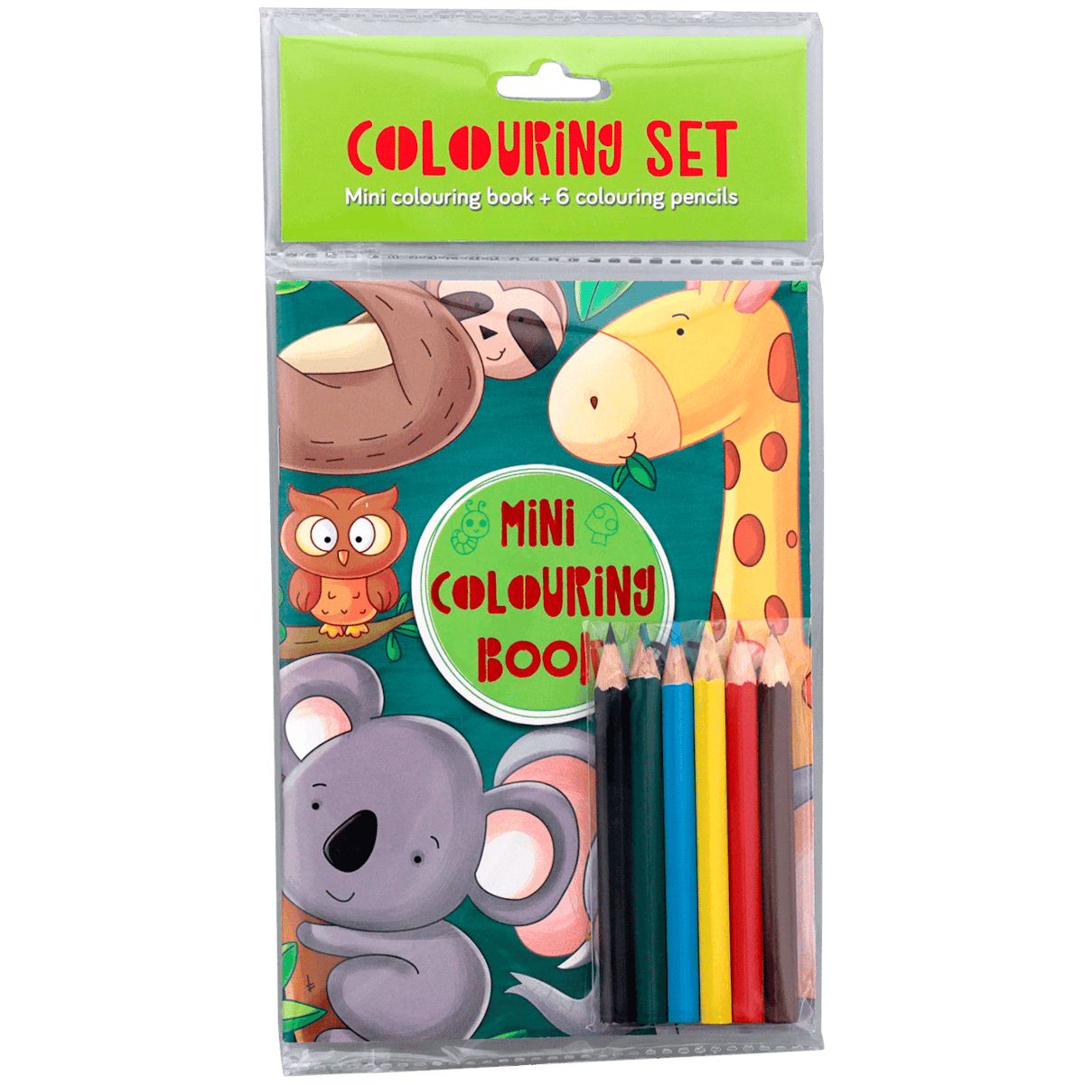 Mini kleurboek met potloden