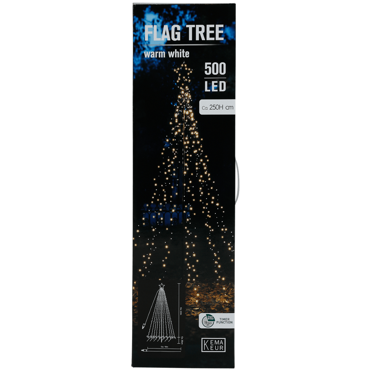 XL-LED-Weihnachtsbaum aus Metall