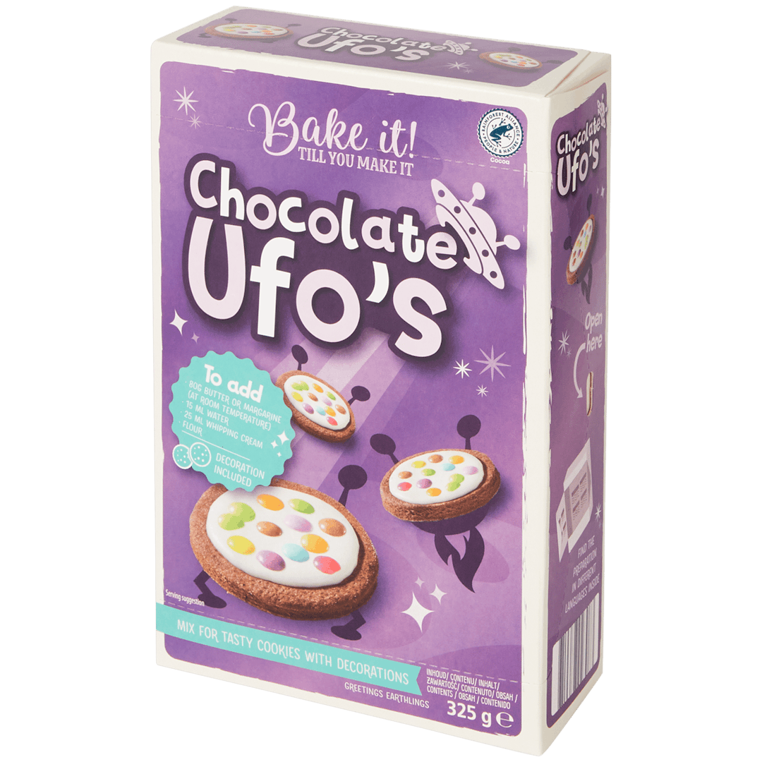 Préparation à biscuits Bake it! Chocolate UFO's
