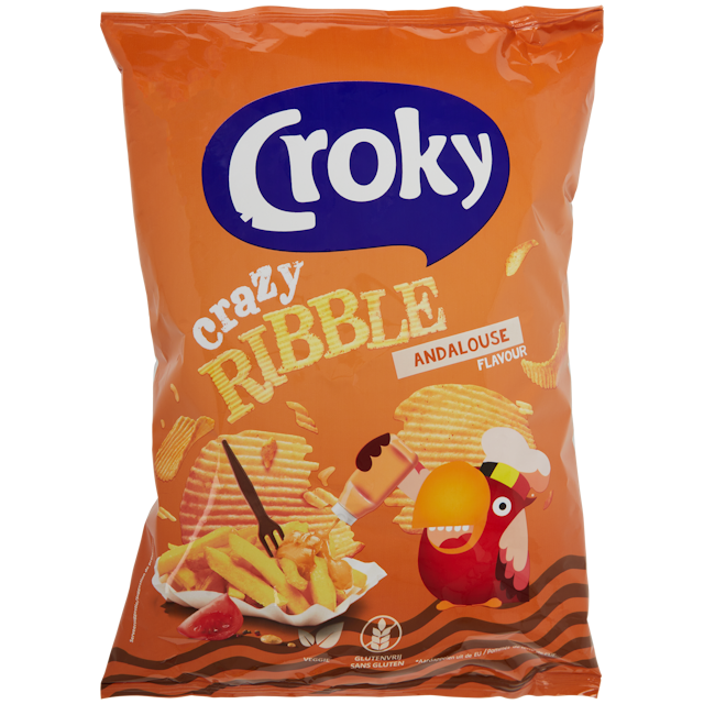 Croky Crazy Ribble chips Andalouse
