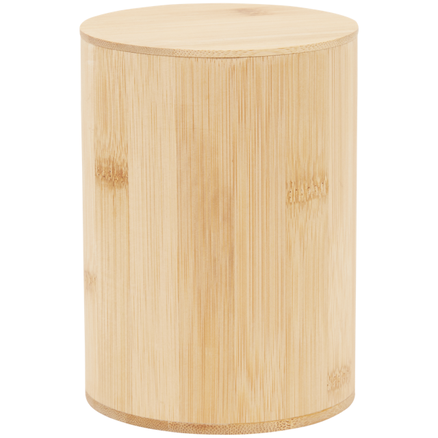 Boîte de rangement ronde en bambou