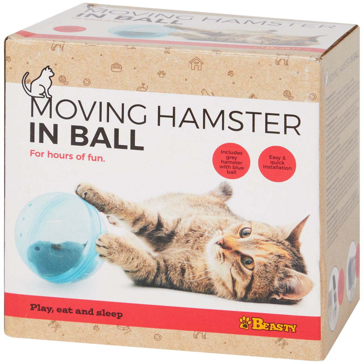 Katzenball mit Hamster