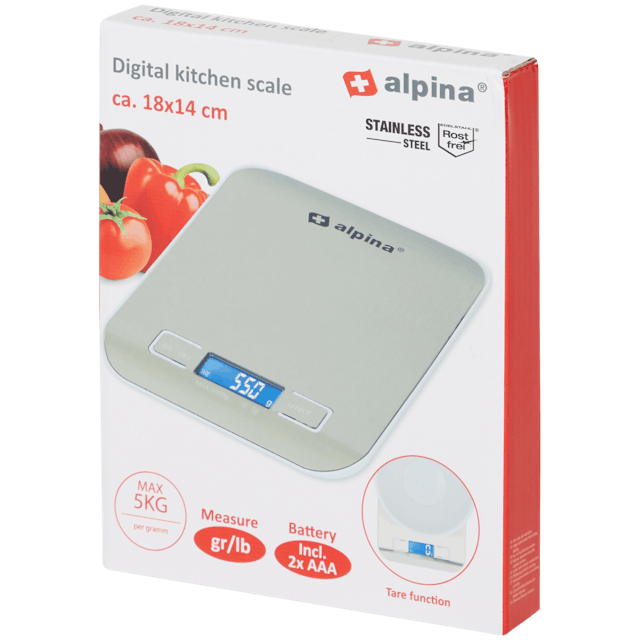 Digitální kuchyňská váha Alpina