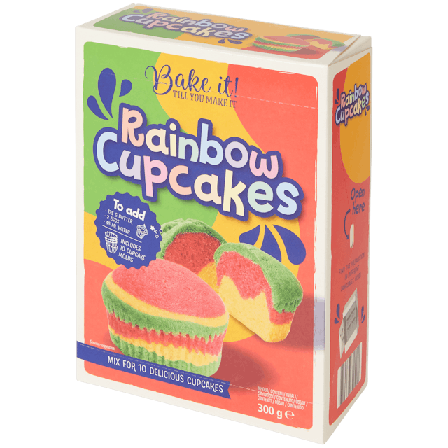Bake it! Einhorn/Regenbogen-Cupcakes