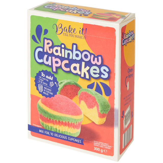 Cupcakes licorne/arc-en-ciel Bake it!