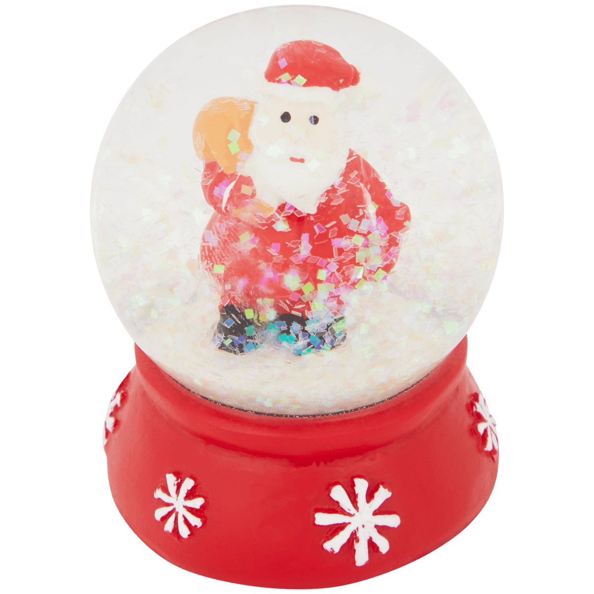 Schneekugel + Weihnachtsfigur 