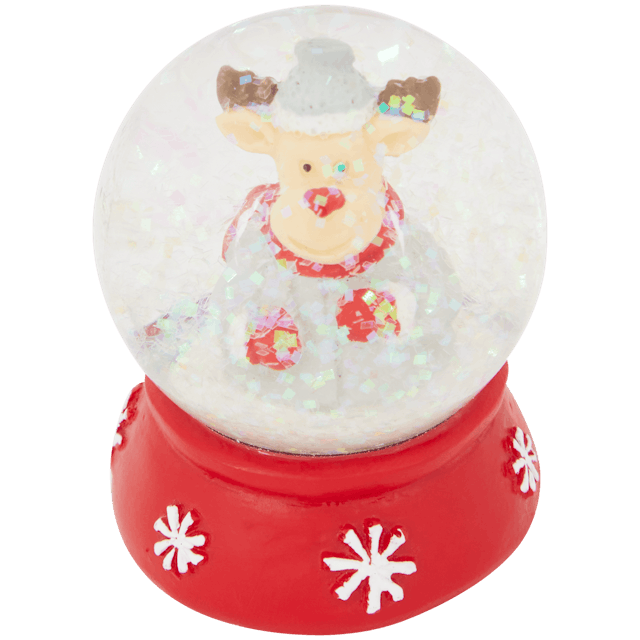 Boule à neige avec figurine de Noël 