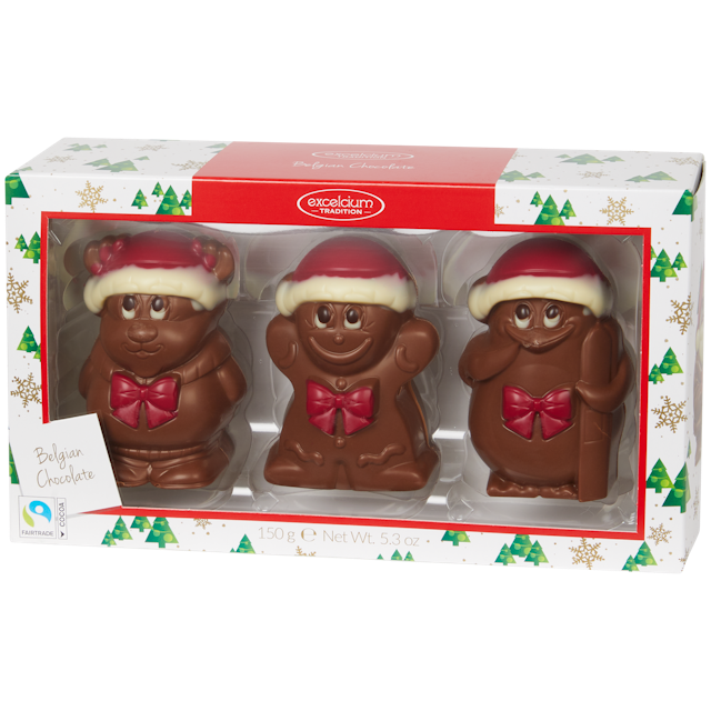 Figuras de invierno de chocolate Excelcium Tradition