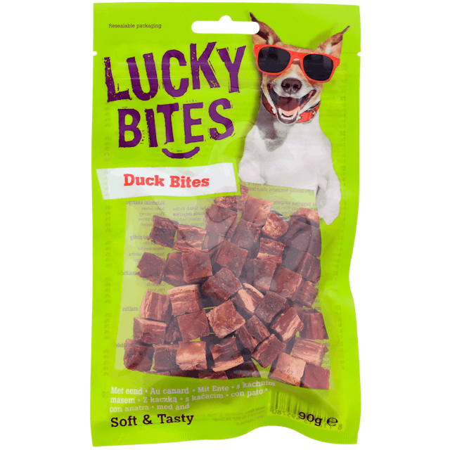 Snack per cani Duck Bites Lucky Bites
