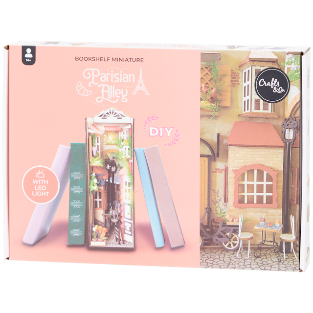 Crafts & Co DIY-Miniaturbücherregal