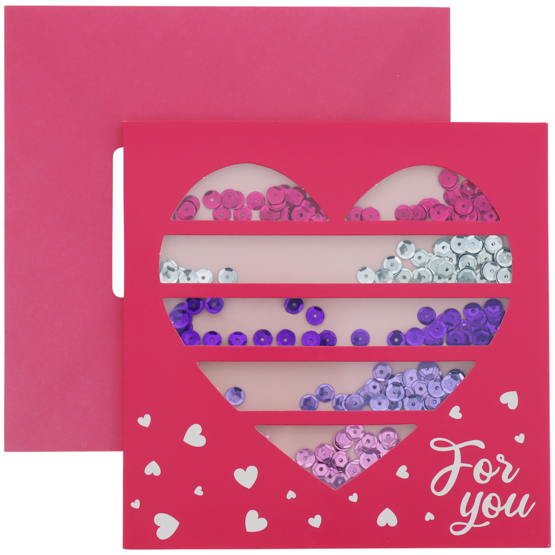 Carte de vœux avec confettis