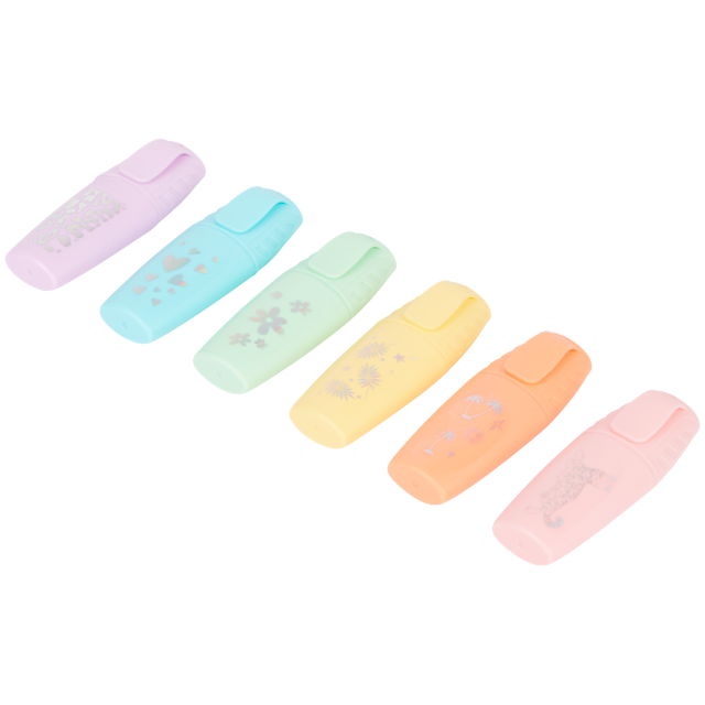 Mini-surligneurs pastel 