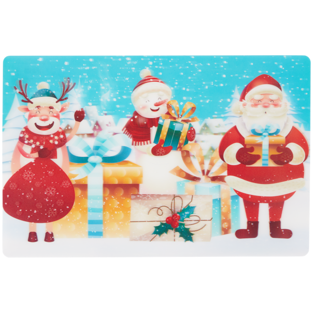 Holografische placemat Kerst