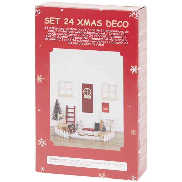 Mini-Weihnachtsdeko-Set
