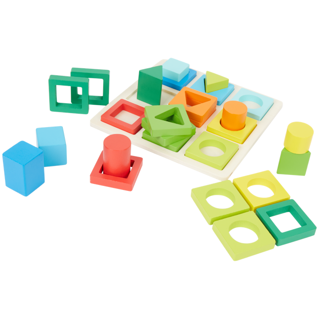 Drevené puzzle rôznych tvarov Mini Matters