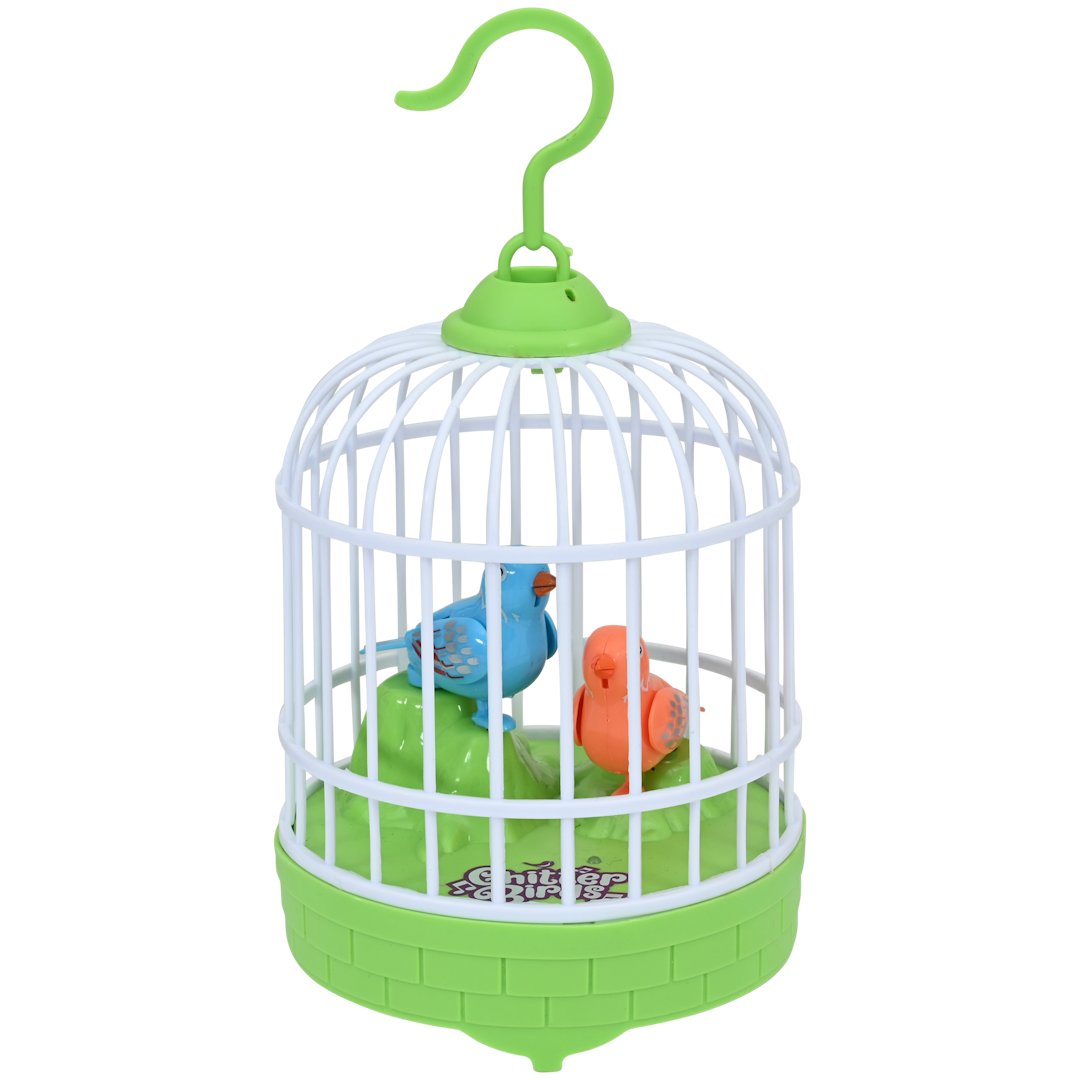 Oiseaux gazouillant dans une cage Toi-Toys