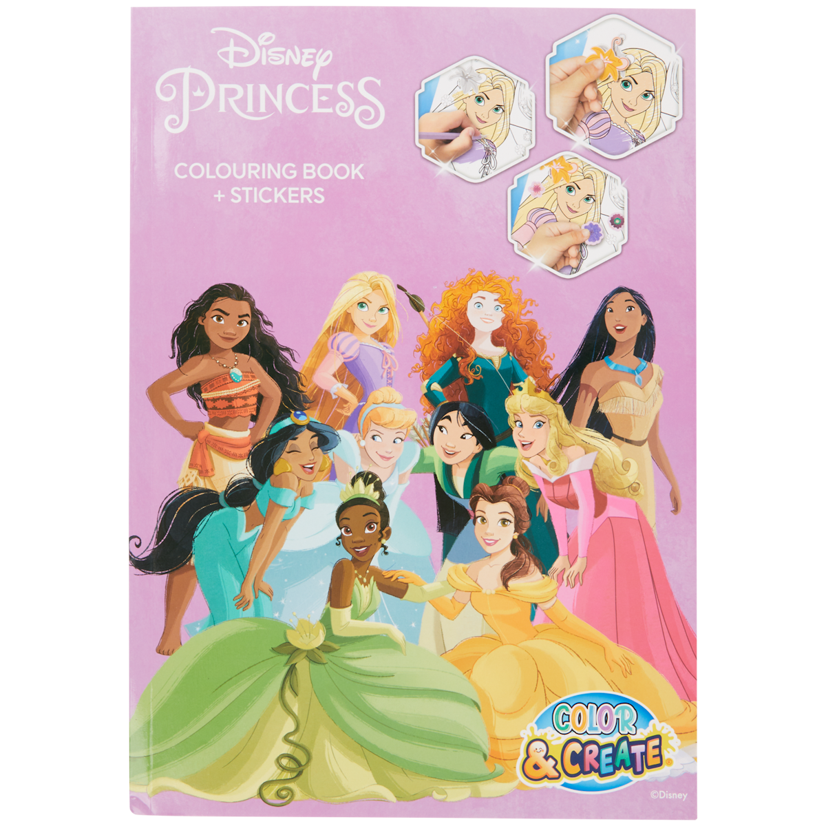 Disney kleur- en stickerboek