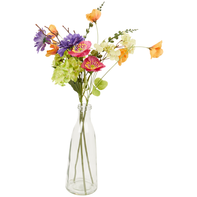 Bouquet de fleurs sauvages dans un vase Home Accents