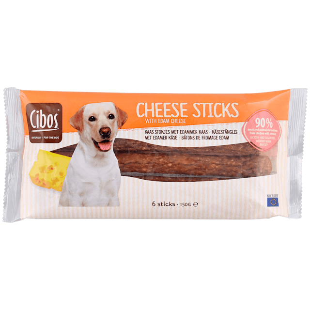 Palitos de queso para perros
