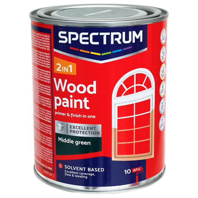 Vernice per legno 2-in-1 Spectrum finish satinato