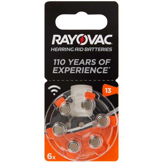 Baterie do aparatu słuchowego Rayovac A13