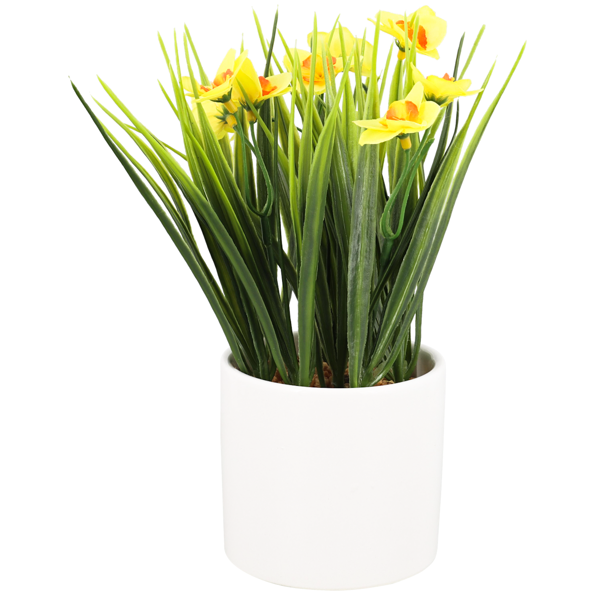 Fleurs artificielles printanières en pot