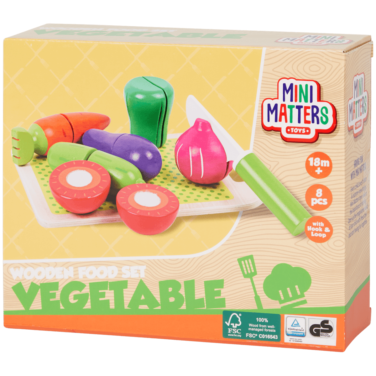 Set gioco alimenti in legno Mini Matters
