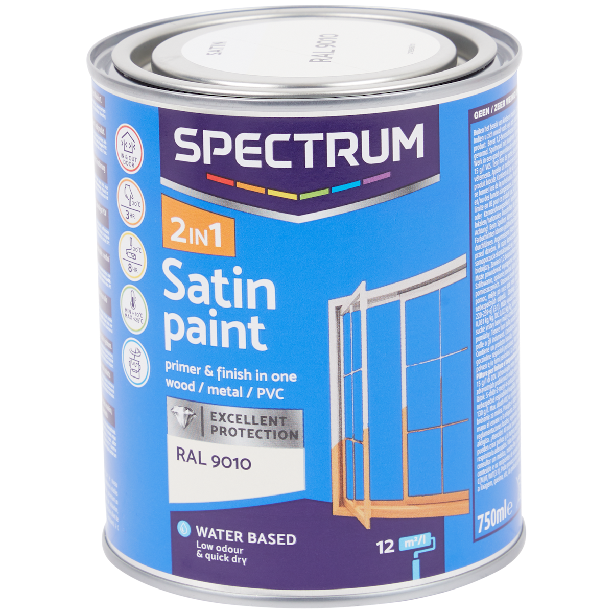 Spectrum 2-in-1 Seidenglanzlack RAL 9010
