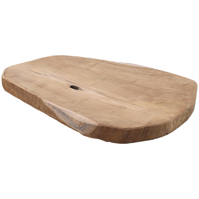Plato de madera de teca