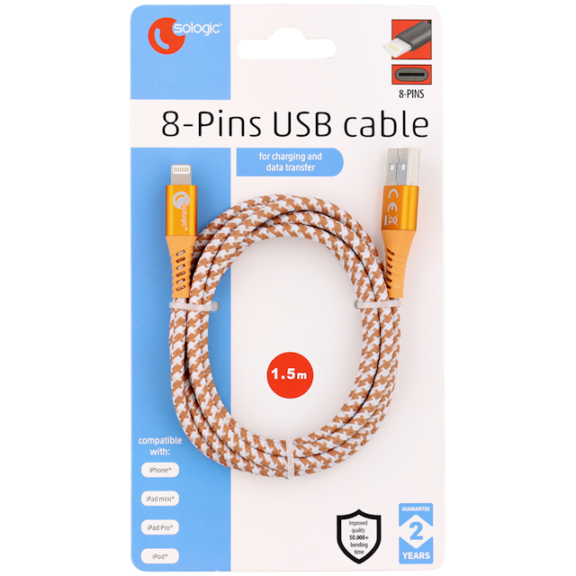 8-pinový datový a nabíjecí kabel Sologic