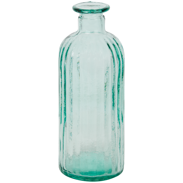 Bottiglia con vetro rigato