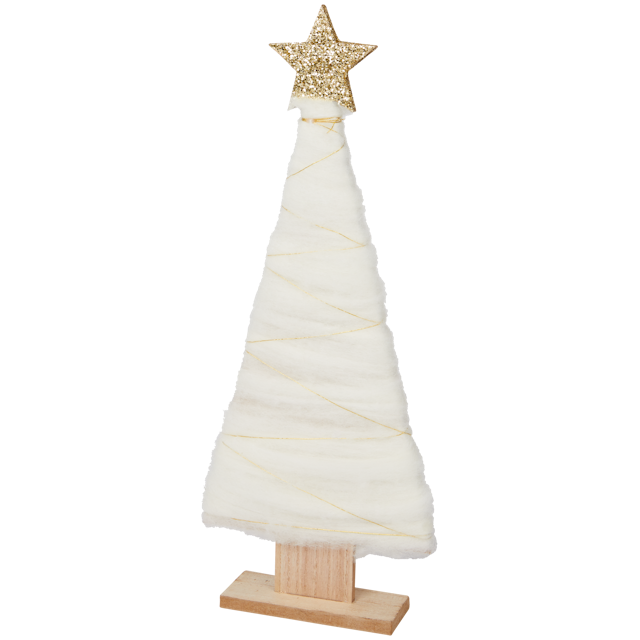 Weihnachtsbaum aus Wolle mit Stern 